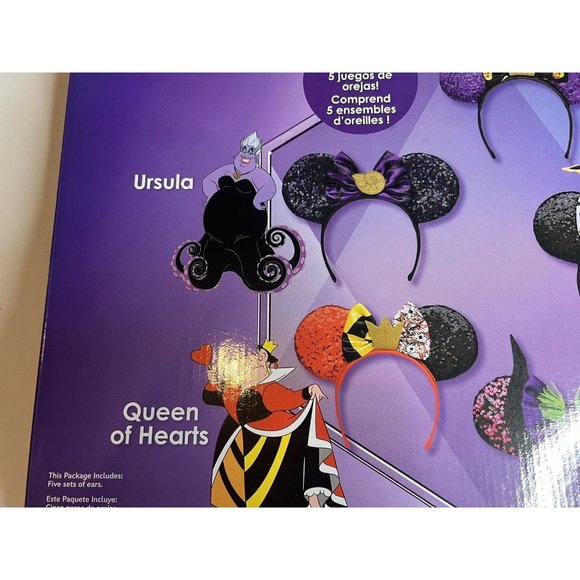 Disney 100th anniversary - Disney 5 Piece Ear Headband Box Set -Villians NIB - Picture 5 of 7